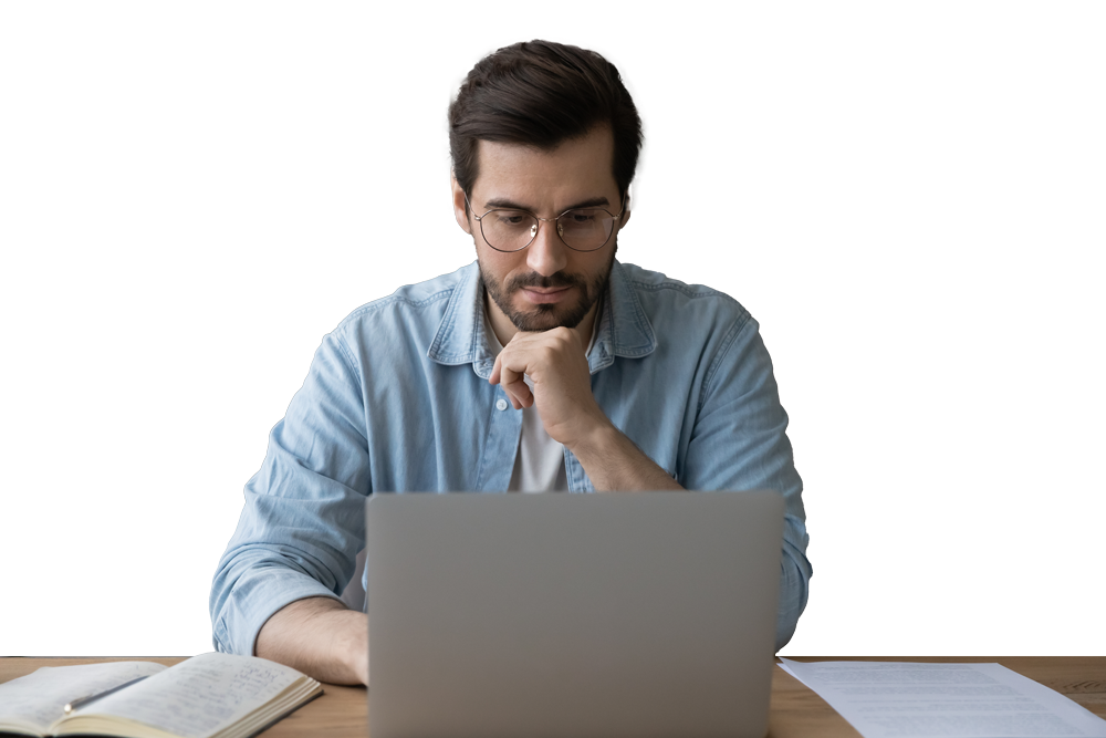 marketing manager thinking